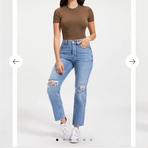 GOOD ICON CROPPED JEANS